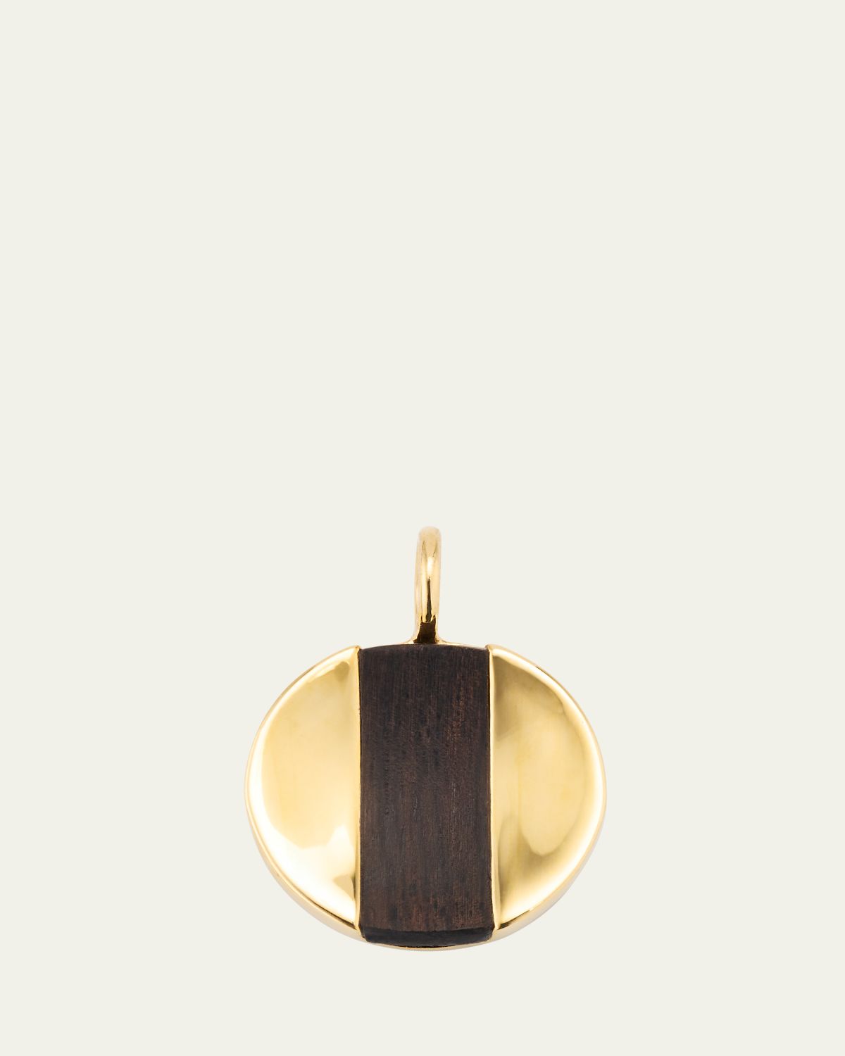KINRADEN Men's 18K Yellow Gold Mpingo Hardwood Oskar Pendant