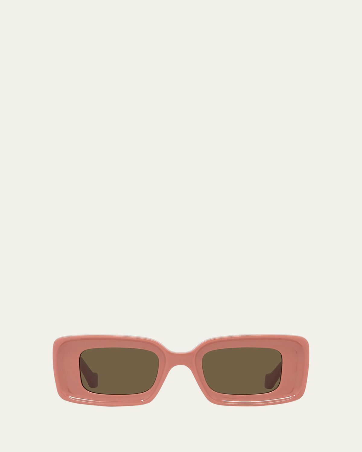 Loewe Anagram Beveled Acetate Rectangle Sunglasses