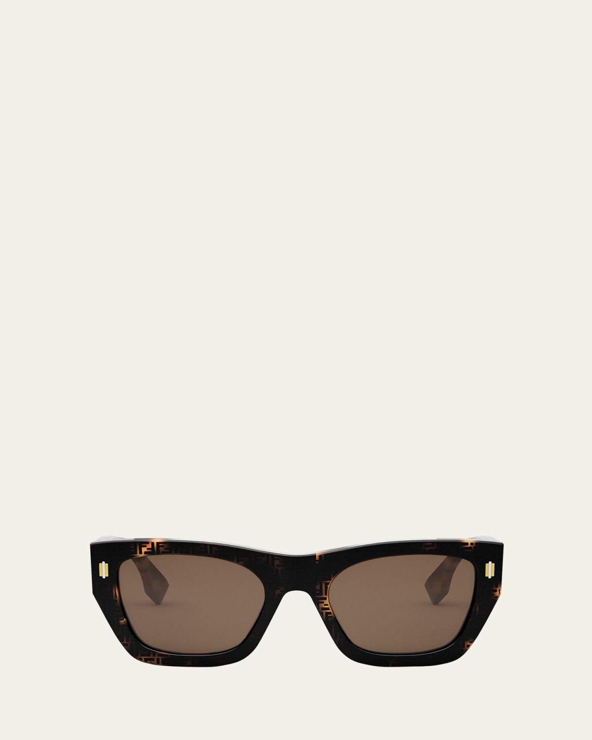 Fendi Roma Acetate Rectangle Sunglasses