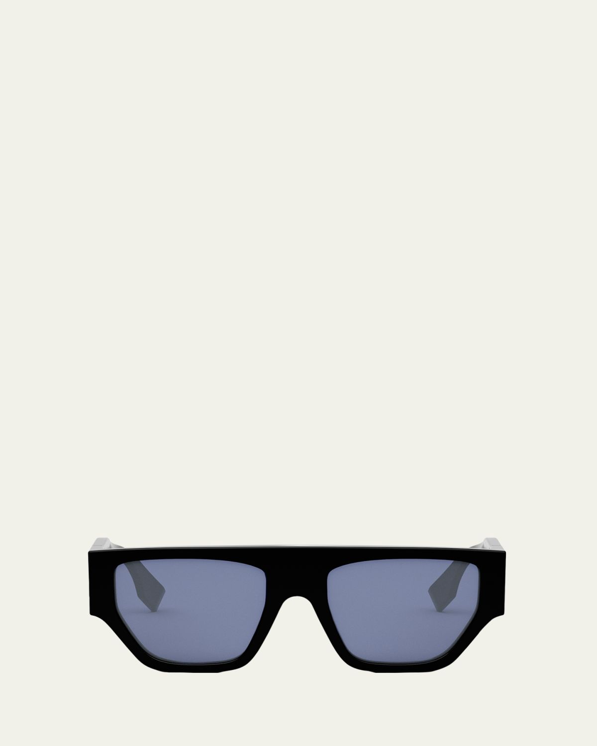 Fendi O'Lock Flat-Top Nylon Cat-Eye Sunglasses