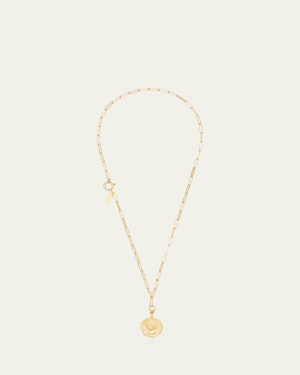 Deux Lions Jewelry 14K Yellow Gold Sophia Charm on Cairo Chain Necklace