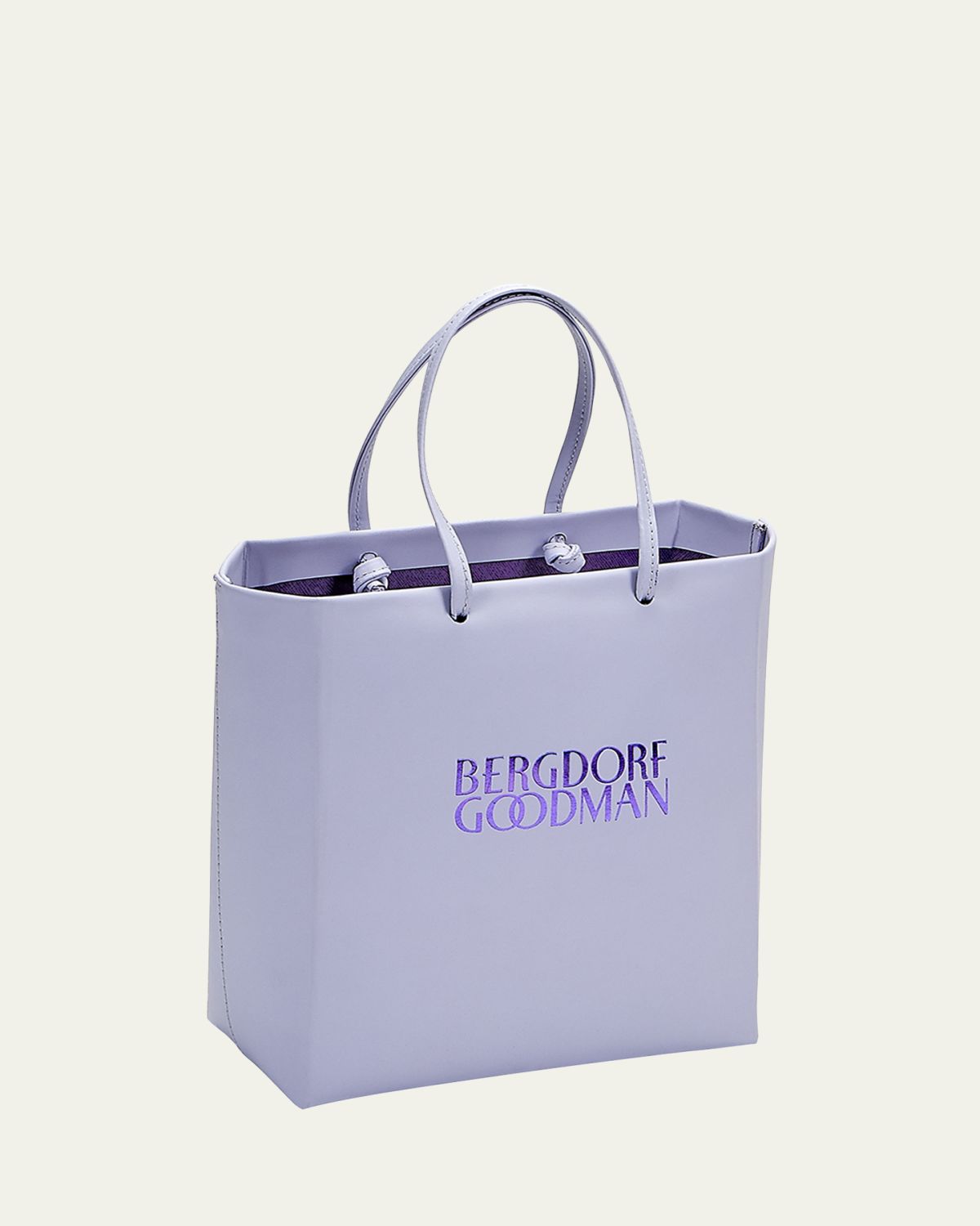 Bergdorf Goodman BG Small Leather Shopping Bag