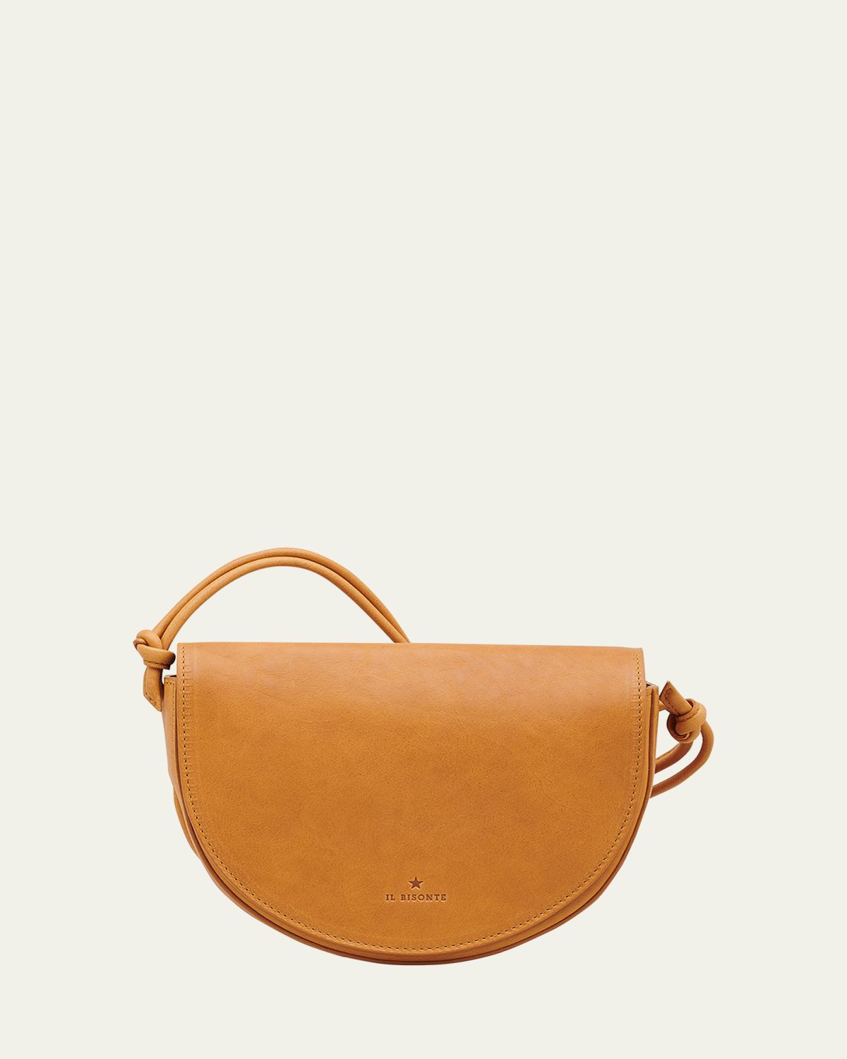 Il Bisonte Snodo Flap Leather Crossbody Bag