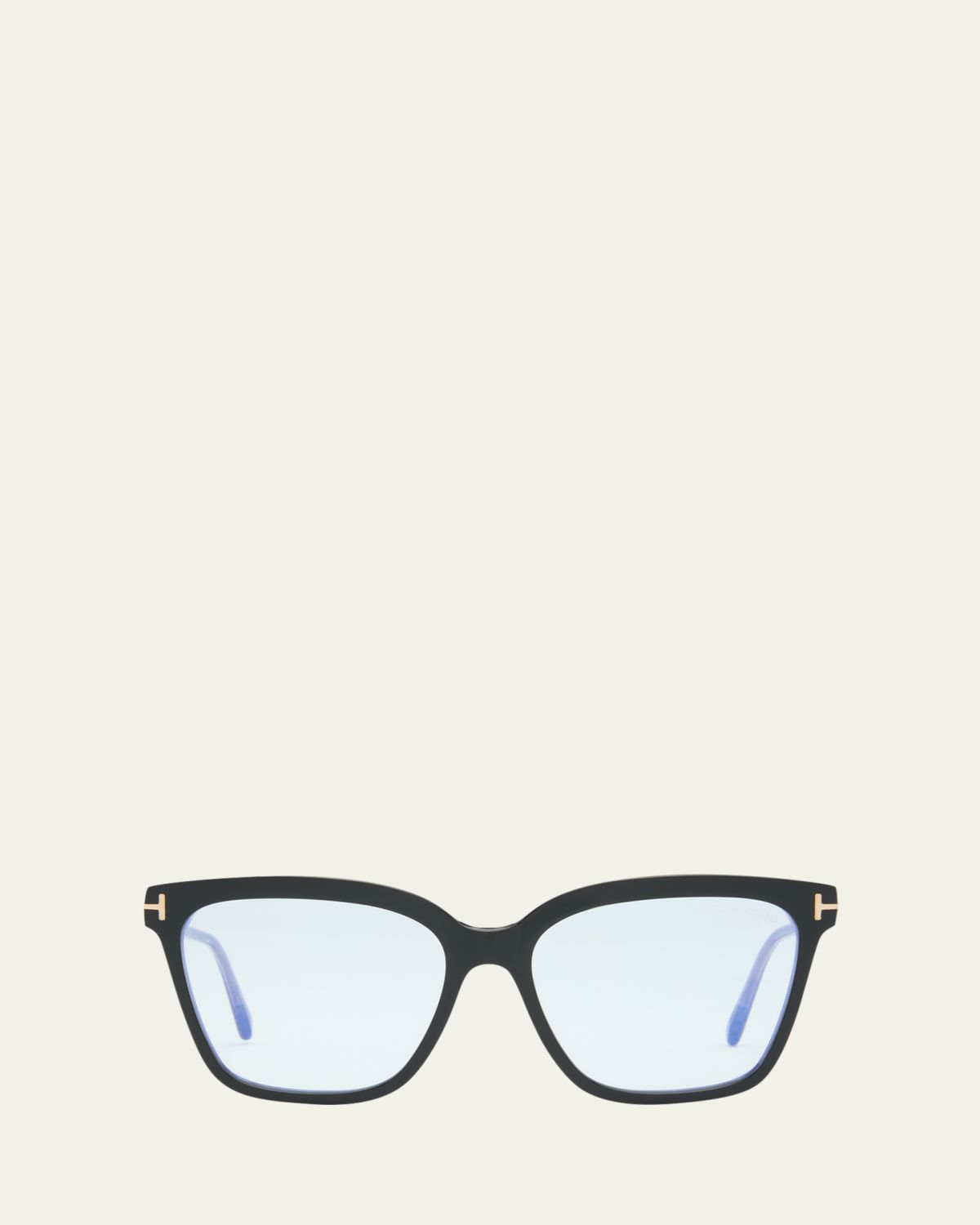 TOM FORD Blue Blocking Two-Tone Acetate Square Glasses