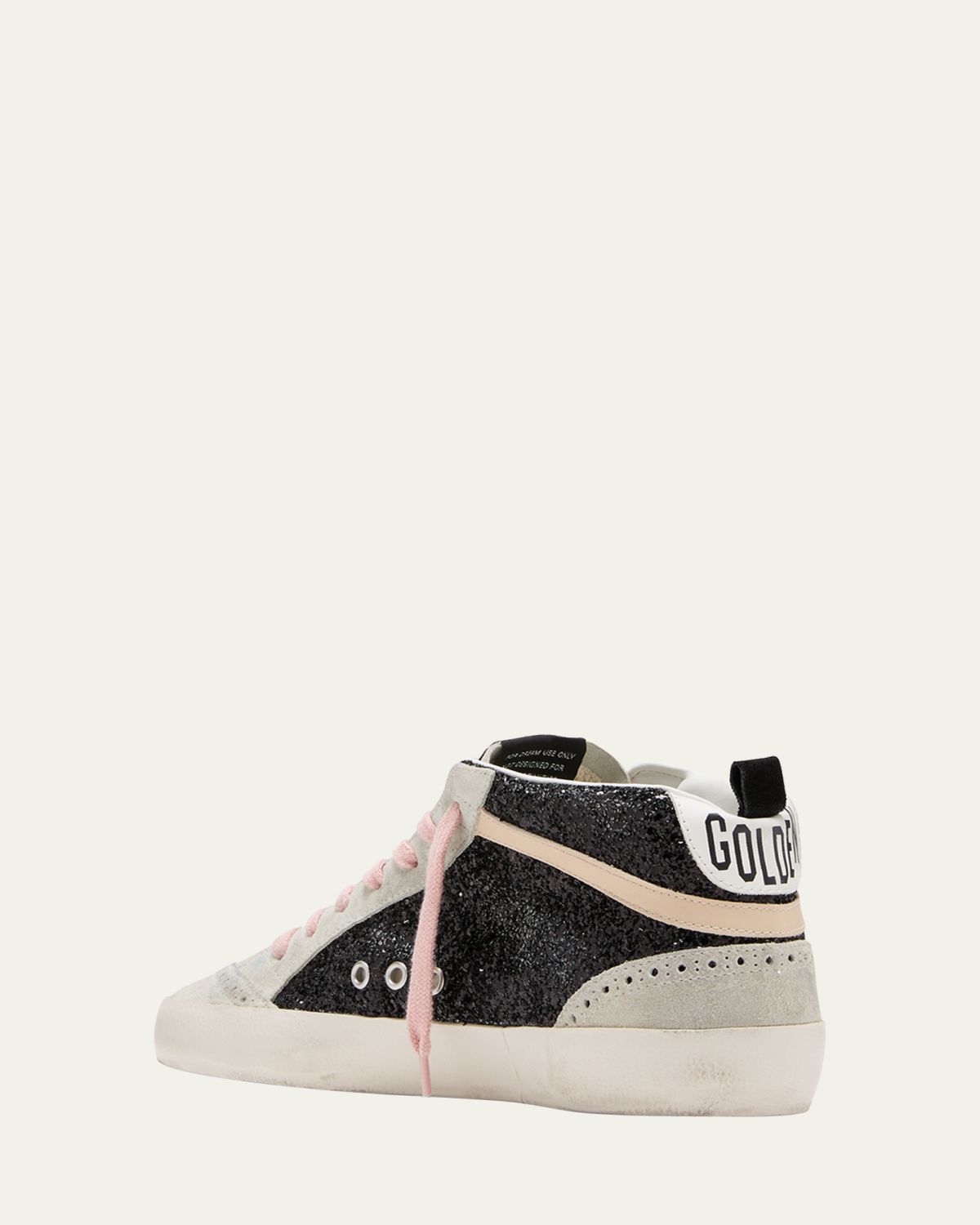 Golden Goose Mid Star Glitter Leopard Wing-Tip Sneakers | Thumbnail 2 Golden Goose Mid Star Glitter Leopard Wing-Tip Sneakers | Thumbnail 2