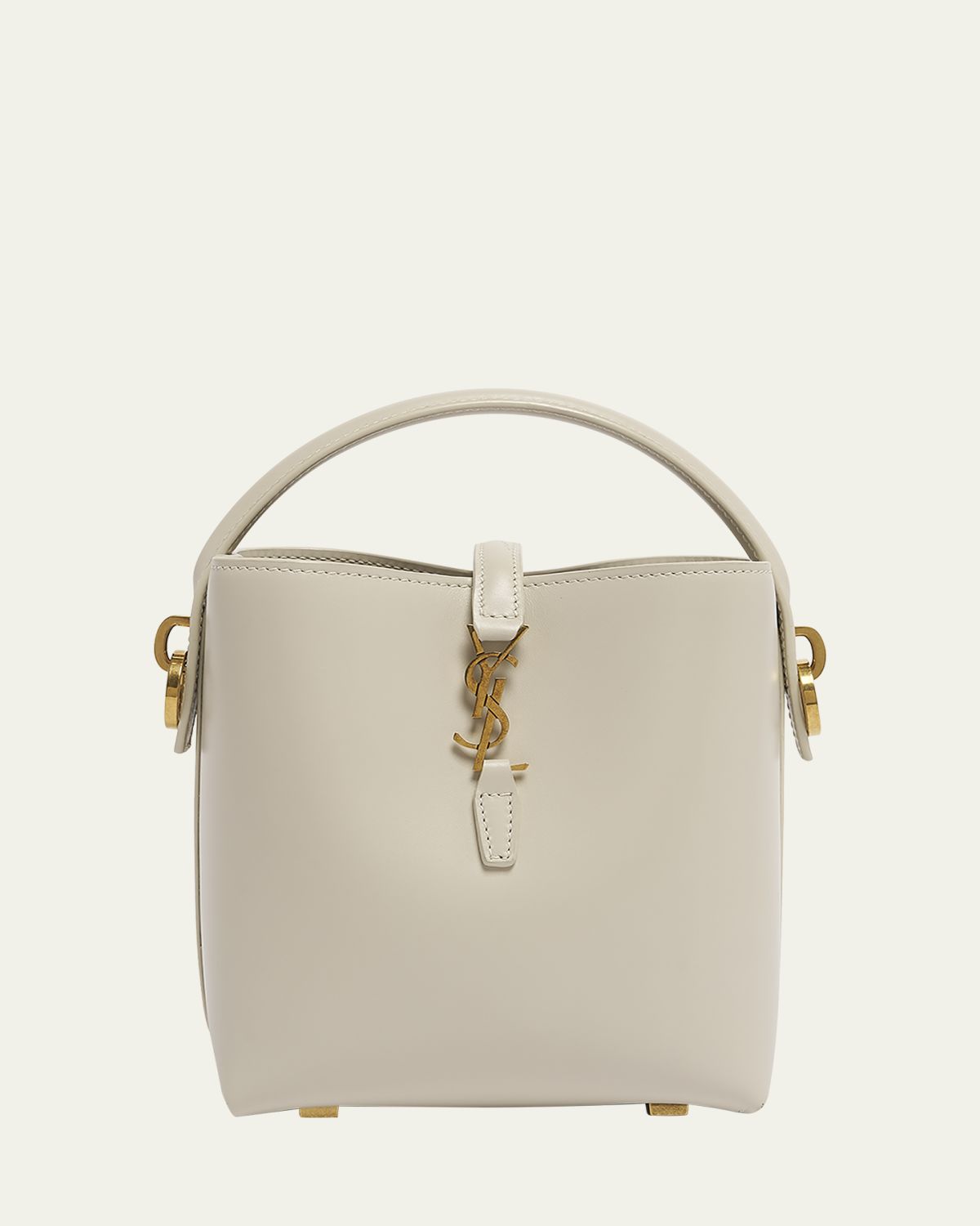 Saint Laurent Le 37 Mini YSL Bucket Bag in Smooth Leather | Thumbnail 10 Saint Laurent Le 37 Mini YSL Bucket Bag in Smooth Leather | Thumbnail 10