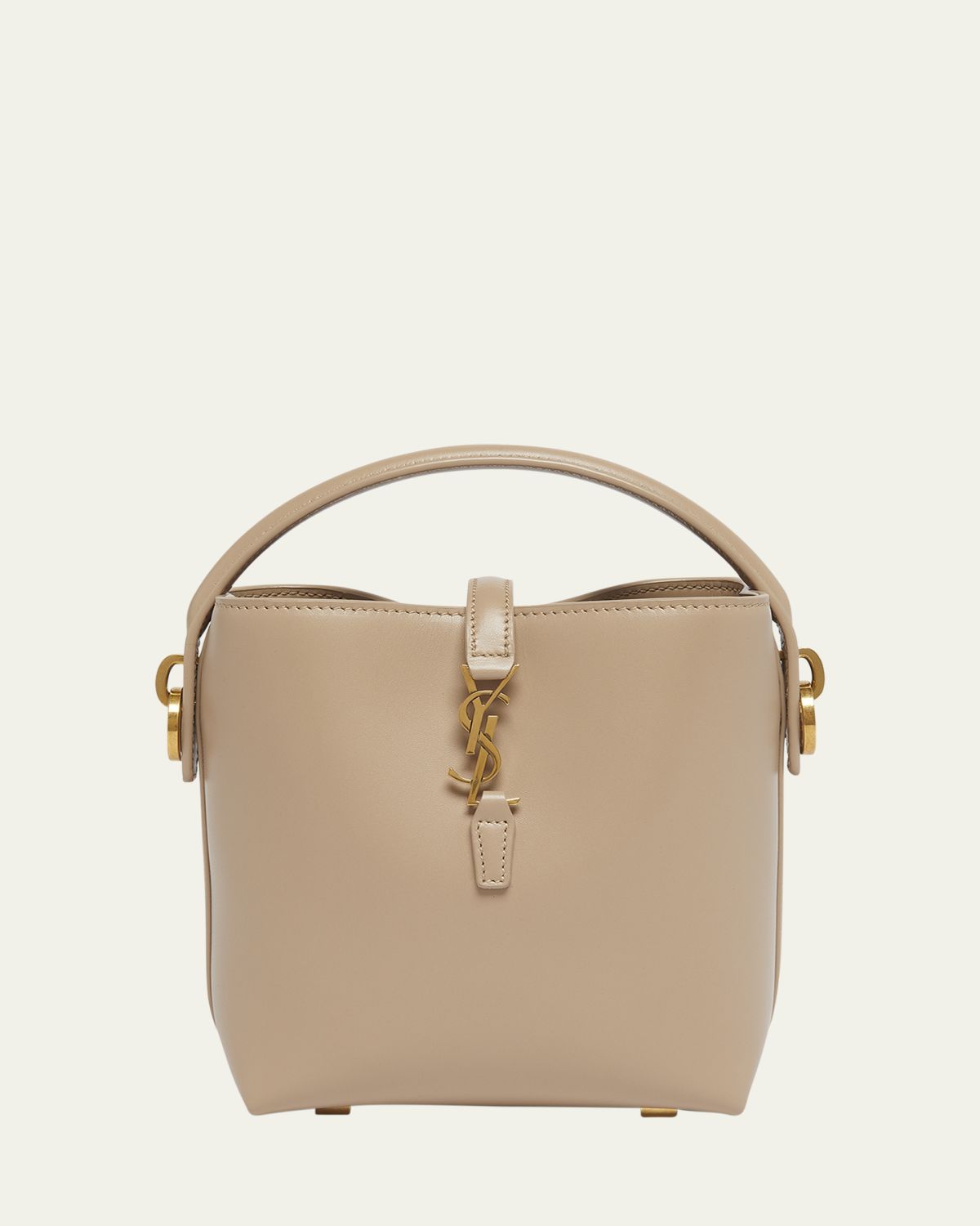 Saint Laurent Le 37 Mini YSL Bucket Bag in Smooth Leather | Thumbnail 6 Saint Laurent Le 37 Mini YSL Bucket Bag in Smooth Leather | Thumbnail 6