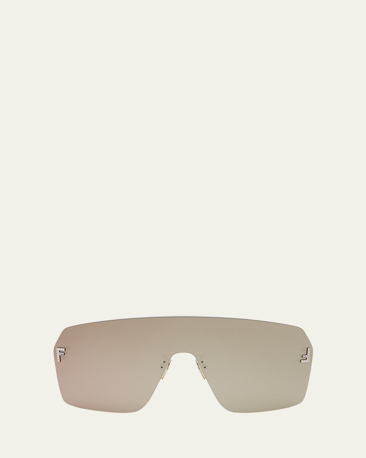 Fendi Men's  First Metal Shield Sunglasses