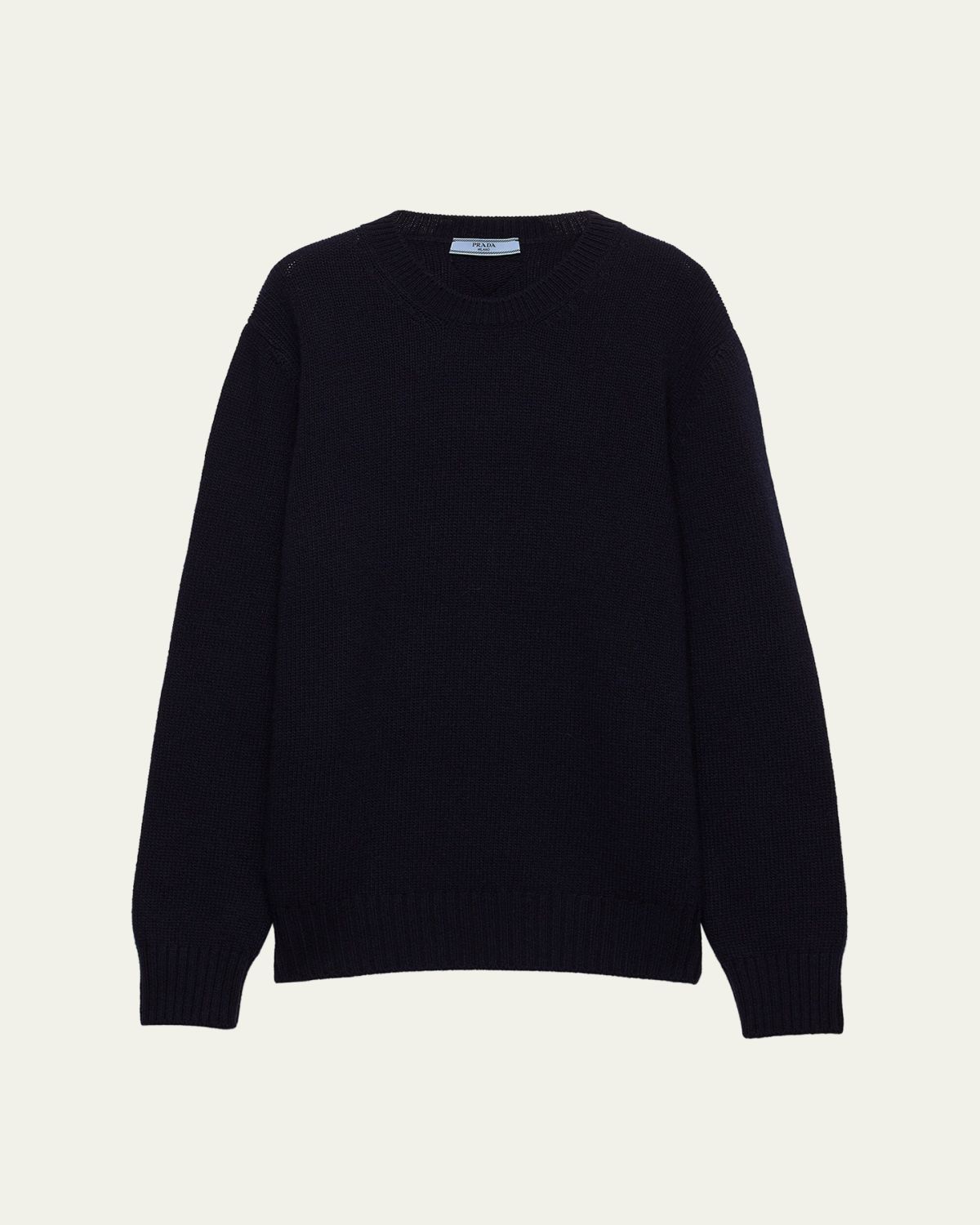 Prada Cashmere Wool Crew-Neck Sweater