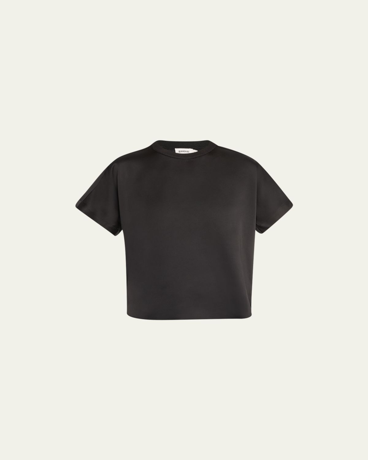 SIMKHAI Addy Short-Sleeve Combo T-Shirt