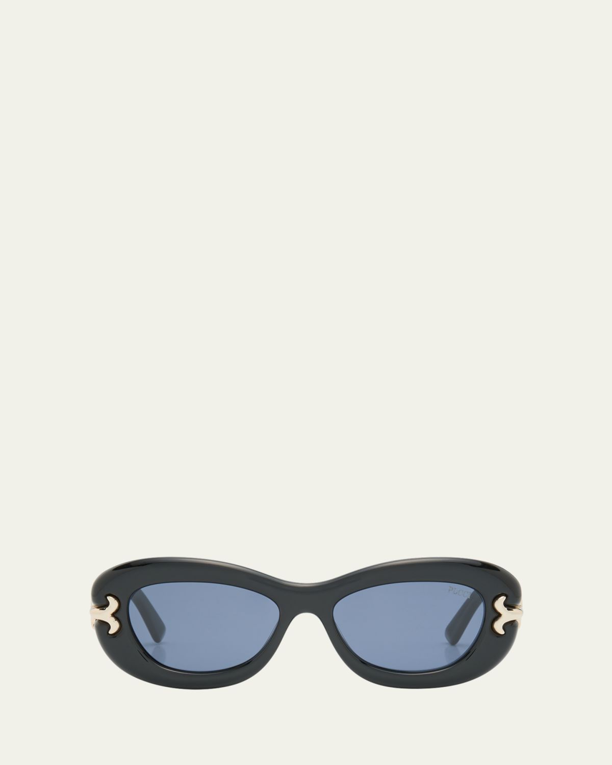 Pucci Filigree Acetate Oval Sunglasses | Thumbnail 6