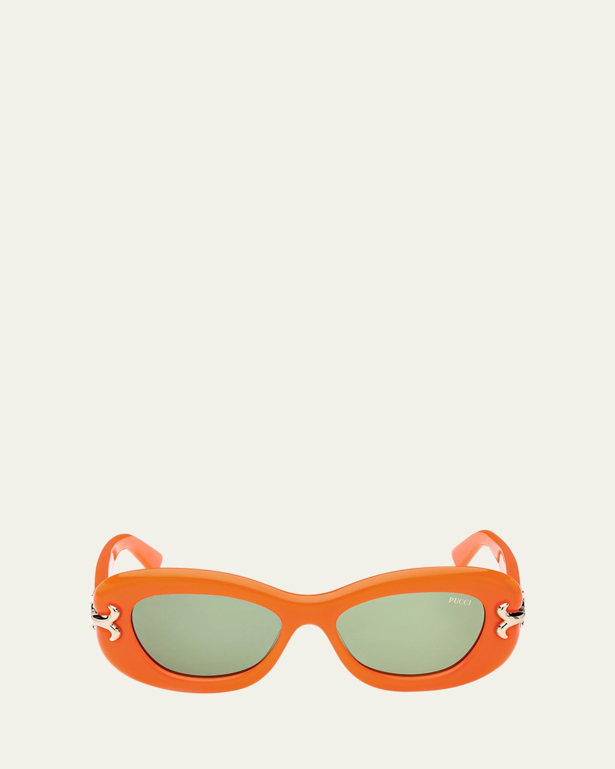 Pucci Filigree Acetate Oval Sunglasses | Thumbnail 6