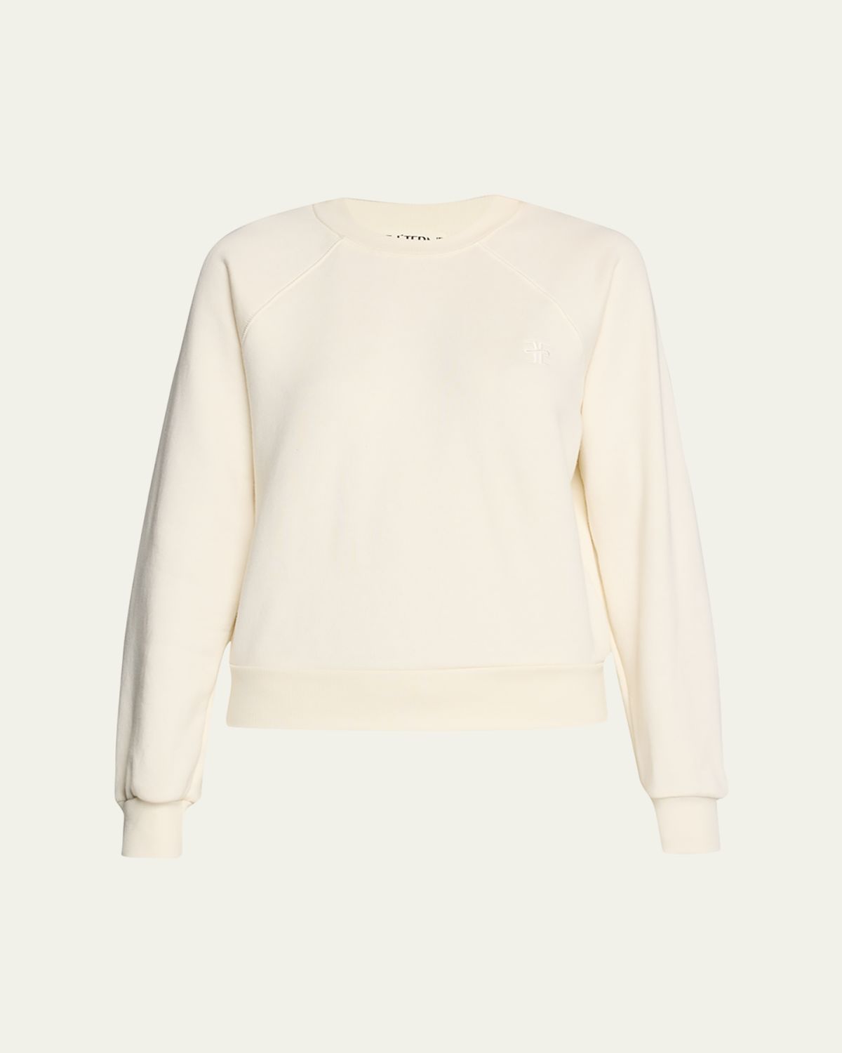 Eterne Shrunken Raglan-Sleeve Sweatshirt