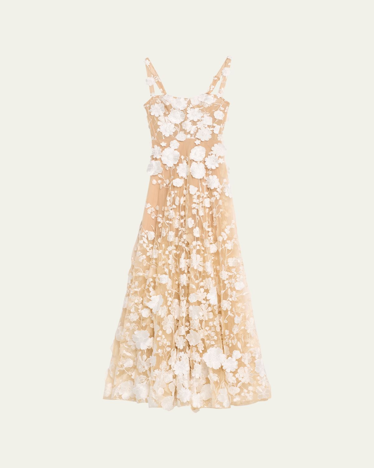 Bronx Banco Jasmine Sleeveless Floral Applique Gown | Thumbnail 6 Bronx Banco Jasmine Sleeveless Floral Applique Gown | Thumbnail 6