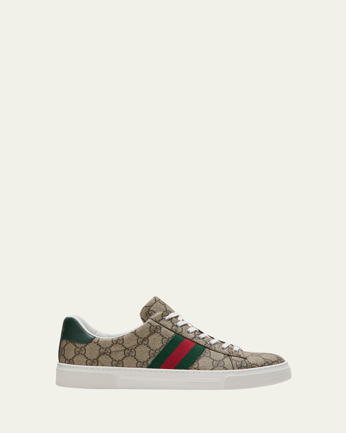 Gucci Ace Monogram Canvas Low-Top Sneakers | Thumbnail 4 Gucci Ace Monogram Canvas Low-Top Sneakers | Thumbnail 4