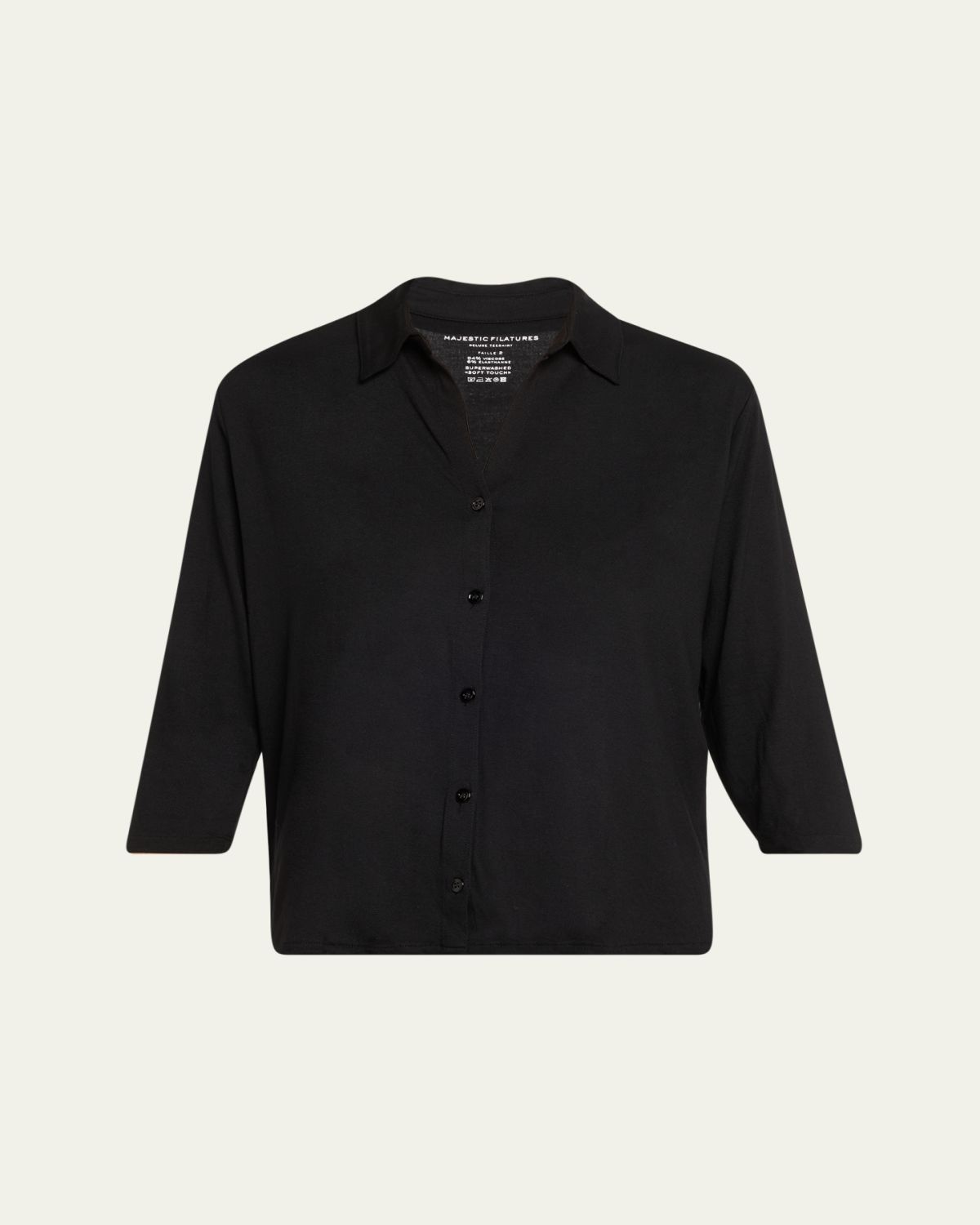 Majestic Filatures Soft Touch Semi-Relaxed Button-Front Shirt | Thumbnail 14 Majestic Filatures Soft Touch Semi-Relaxed Button-Front Shirt | Thumbnail 14