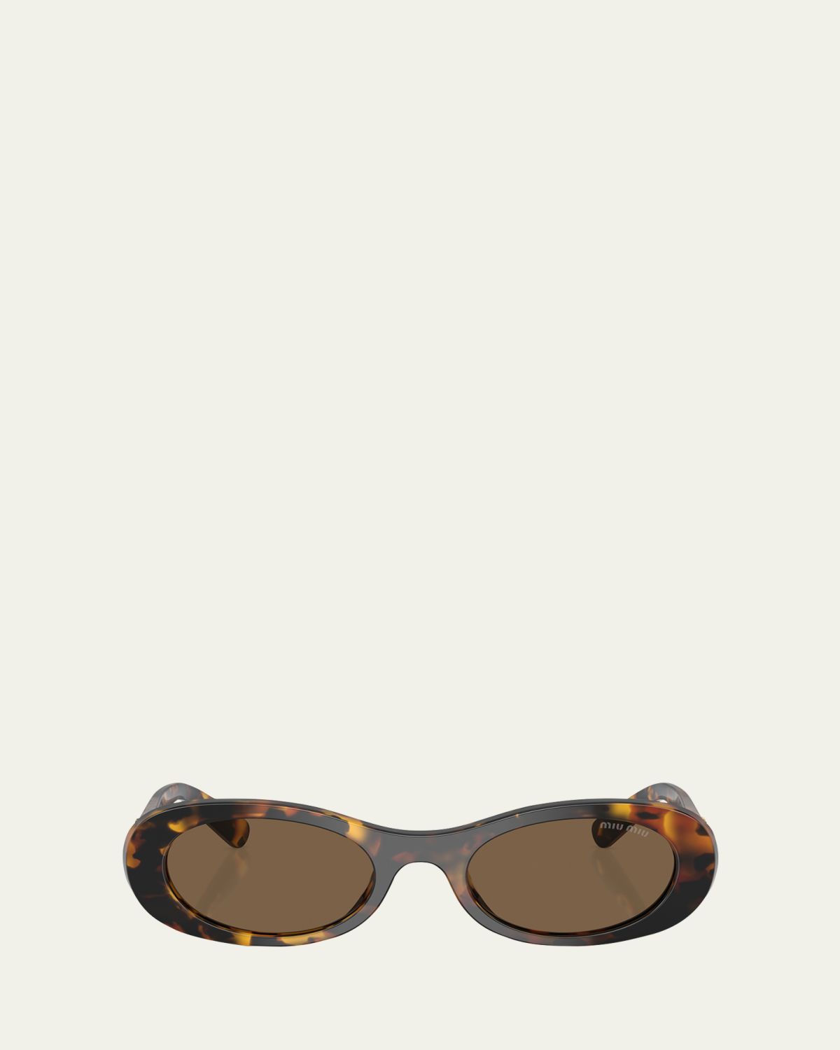 Miu Miu Logo Acetate Oval Sunglasses | Thumbnail 4 Miu Miu Logo Acetate Oval Sunglasses | Thumbnail 4