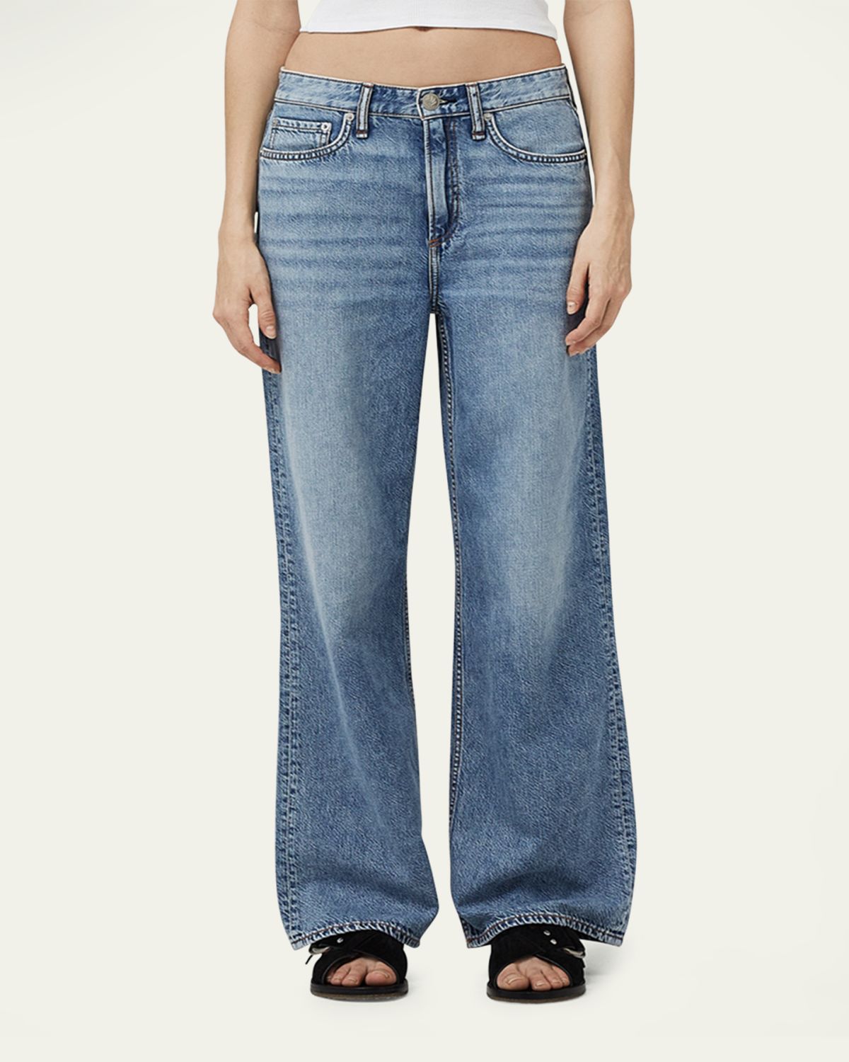 Rag & Bone Featherweight Logan Mid-Rise Wide Jeans | Thumbnail 4 Rag & Bone Featherweight Logan Mid-Rise Wide Jeans | Thumbnail 4
