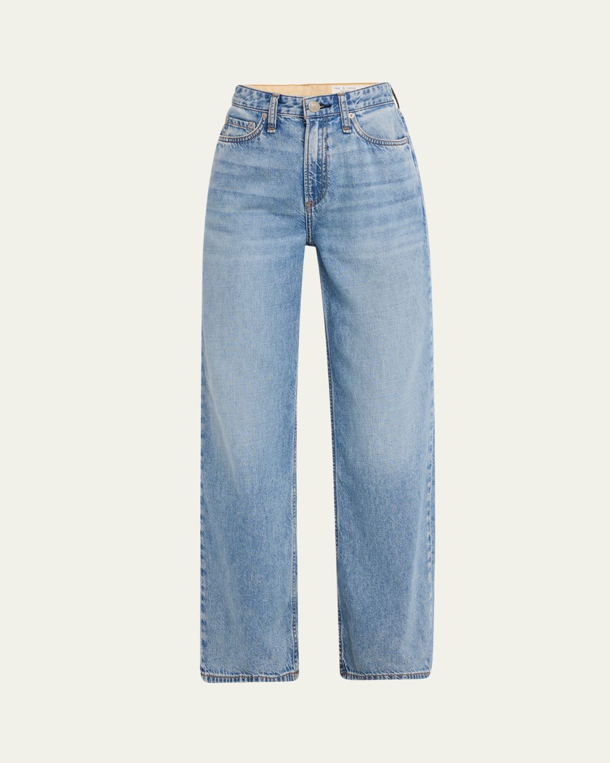 Rag & Bone Featherweight Logan Mid-Rise Wide Jeans