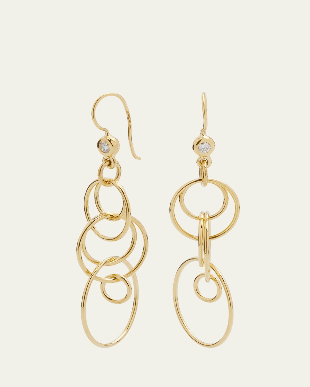 Ippolita Mini Jet Set Earrings in 18K Gold | Thumbnail 5 Ippolita Mini Jet Set Earrings in 18K Gold | Thumbnail 5