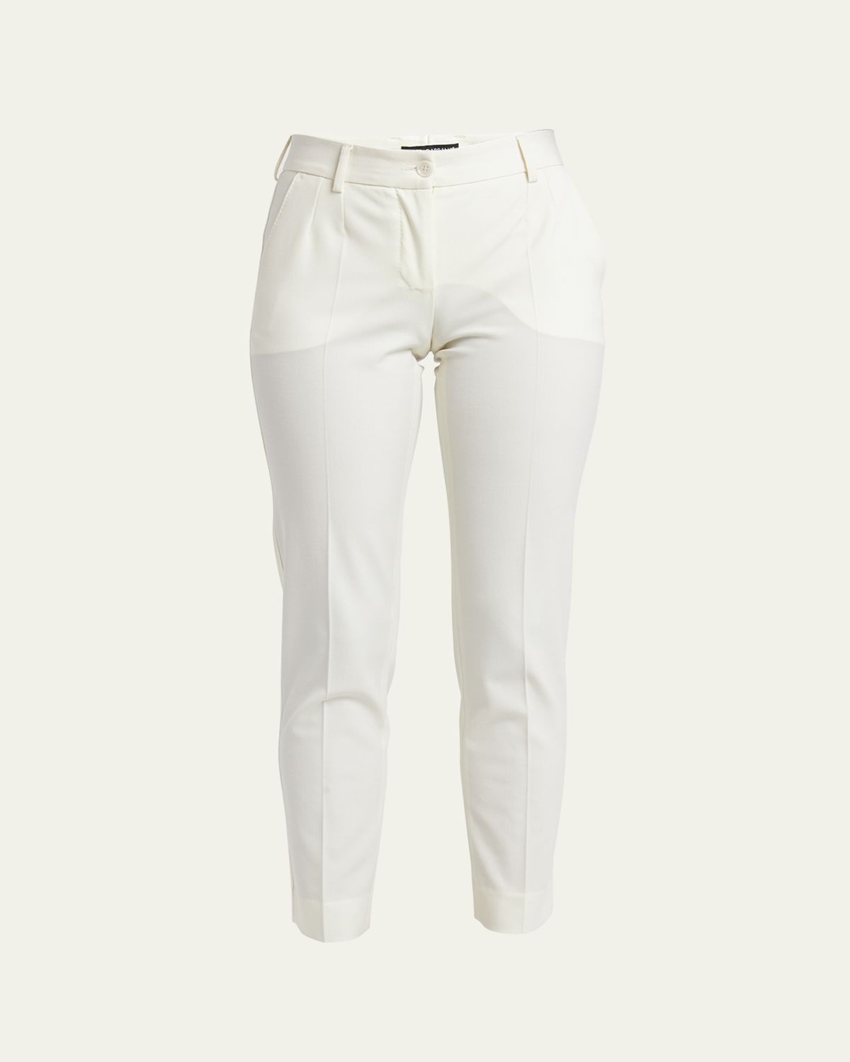 Dolce & Gabbana Straight Wool Stretch Pants