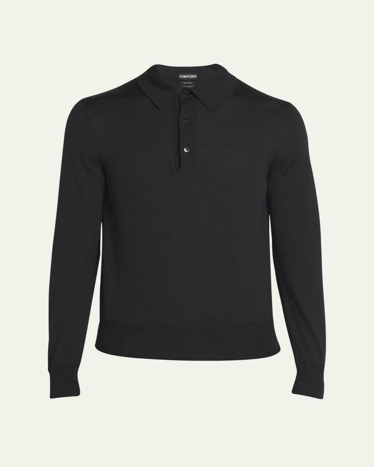 TOM FORD Men's Cashmere-Silk Polo Sweater