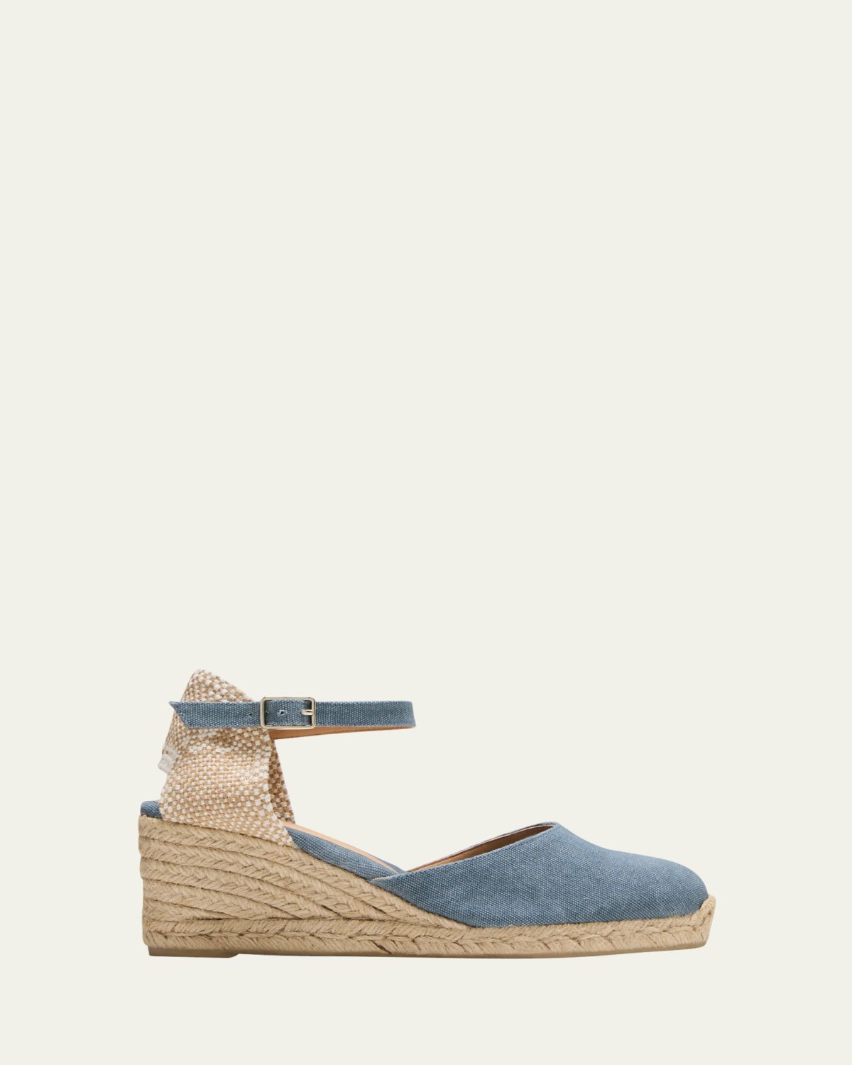 Castaner Carol Canvas Ankle-Strap Wedge Espadrilles