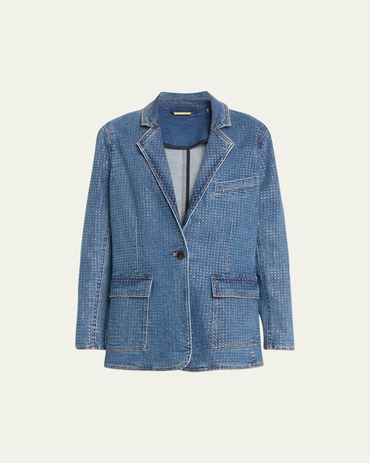 Kobi Halperin Kiera Embellished Denim Blazer Jacket | Thumbnail 6