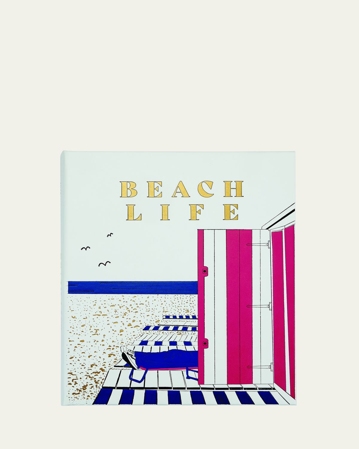 Graphic Image "Beach Life" Leather Bound Book by Stefan Maiwald