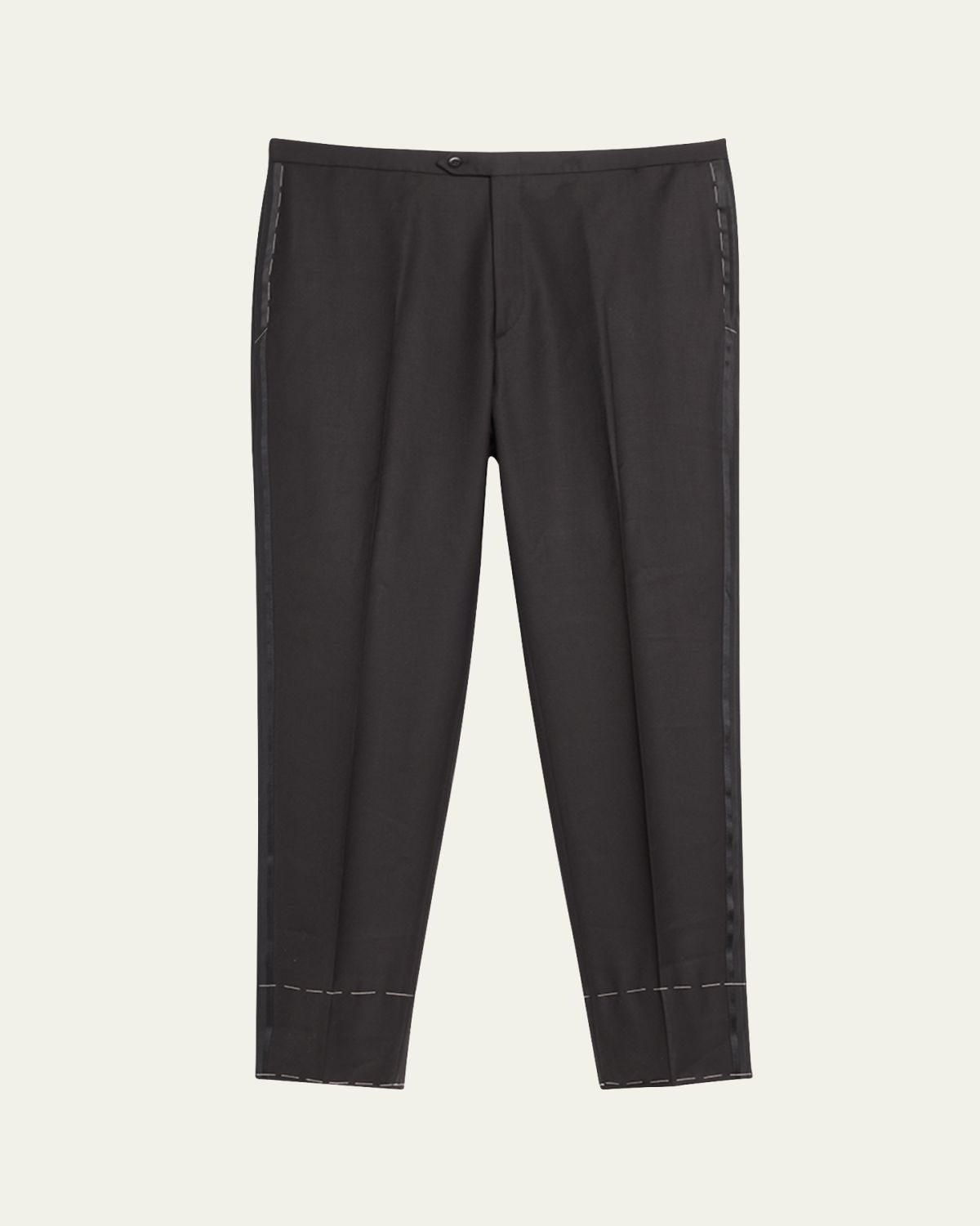 Brioni Men's Wool Tuxedo Trousers