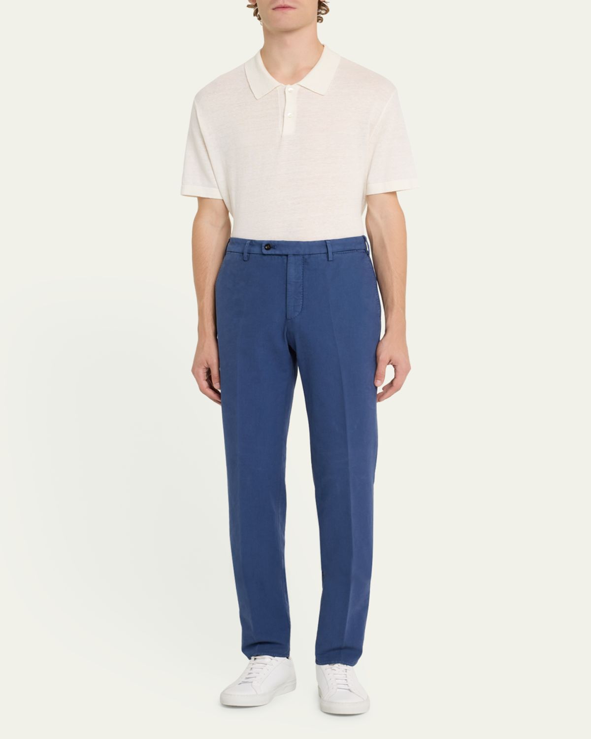 Incotex Men's High Cotton Doeskin Pants | Thumbnail 2