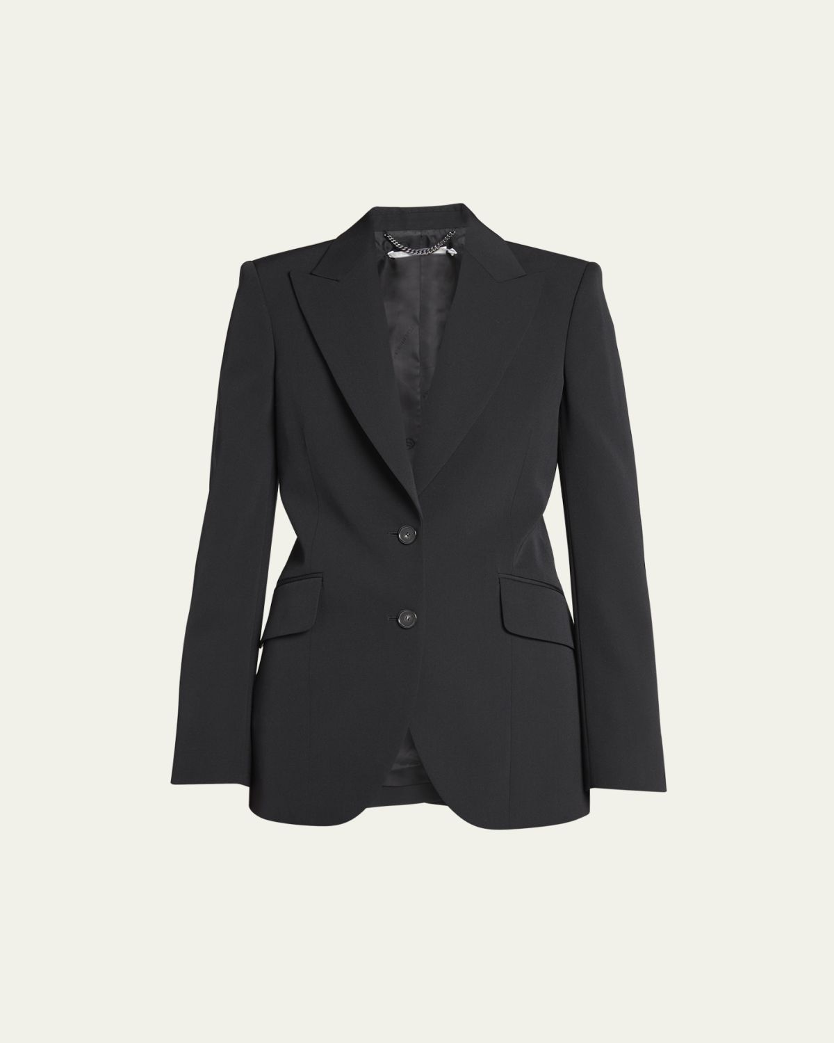 Stella McCartney Single-Breasted Fitted Wool-Blend Blazer