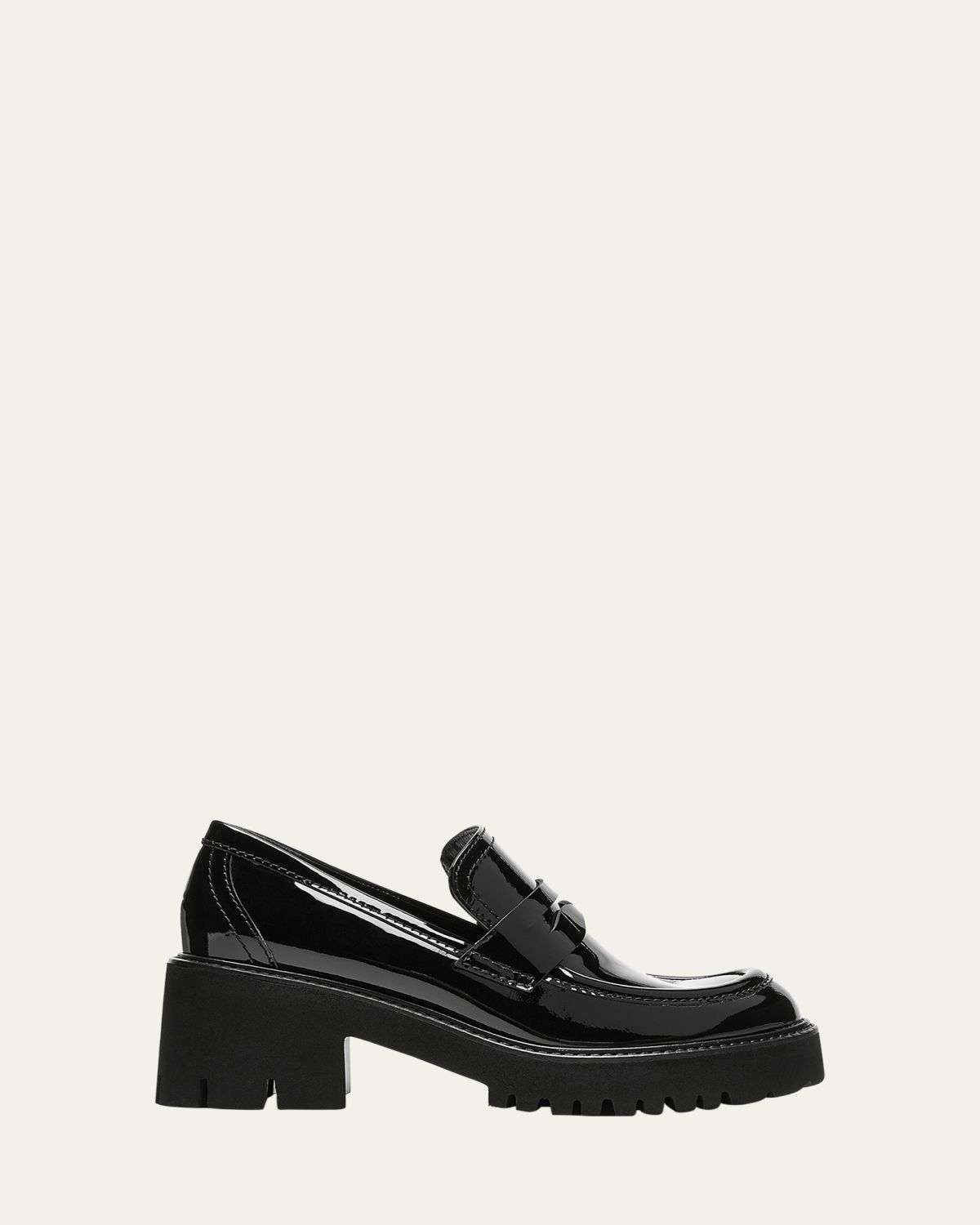 La Canadienne Readmid Patent Leather Penny Loafers