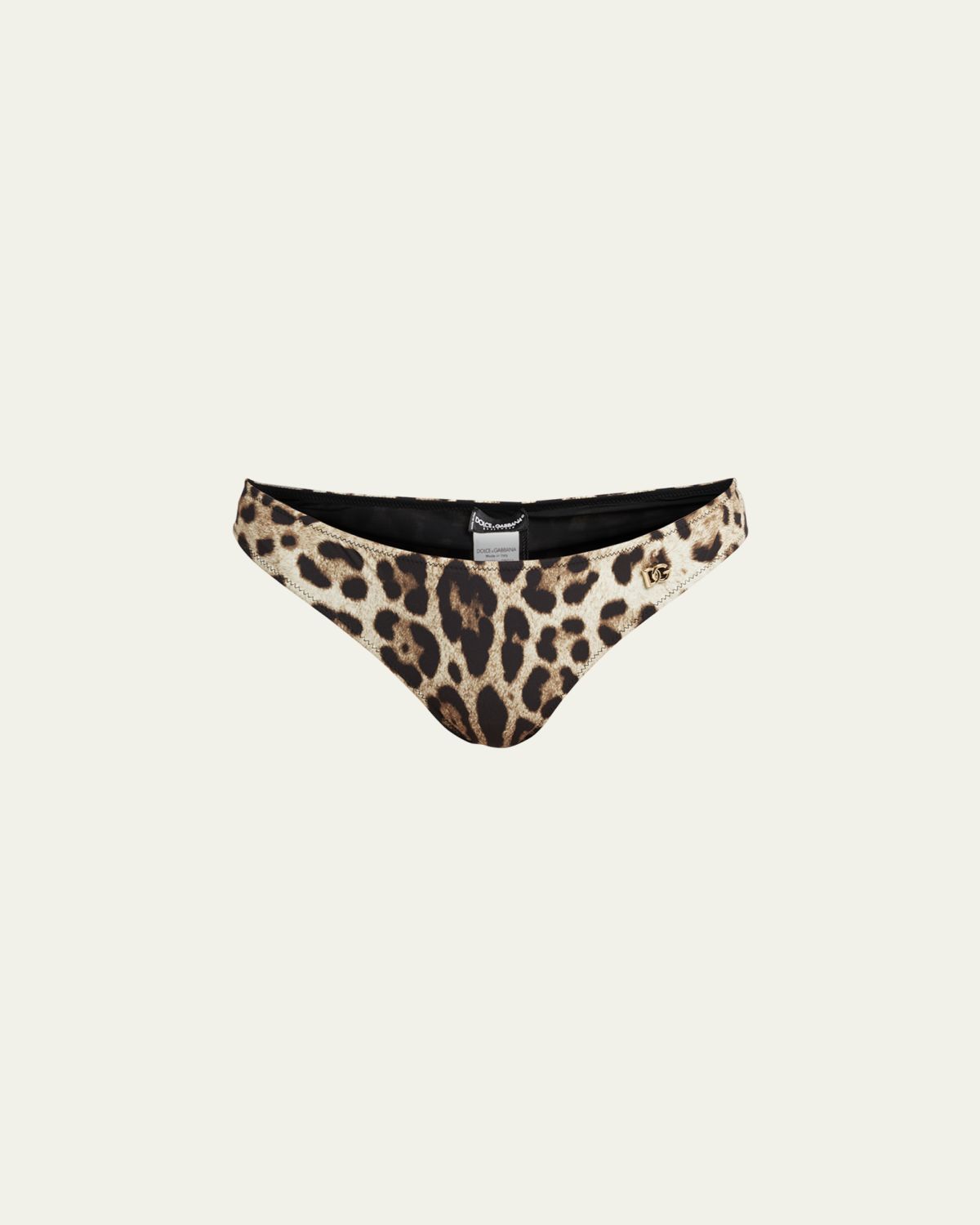 Dolce & Gabbana Leopard-Print Bikini Bottoms