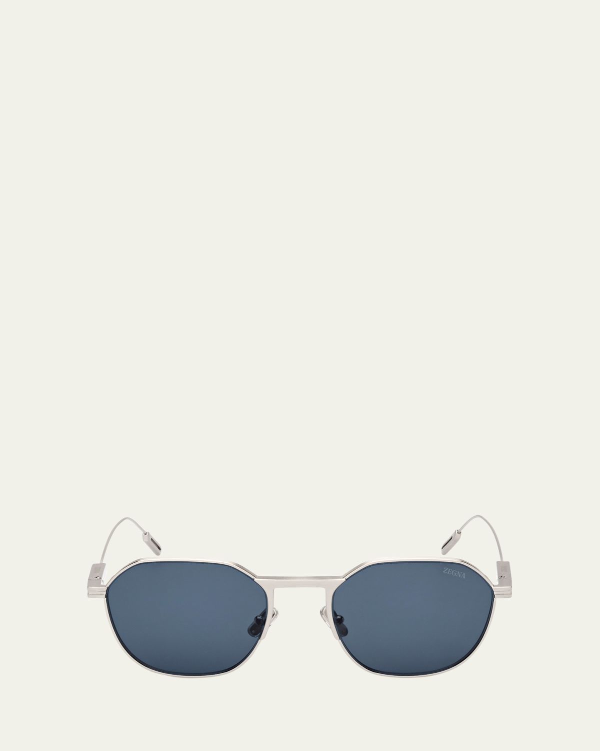 ZEGNA Men's Metal Round Sunglasses