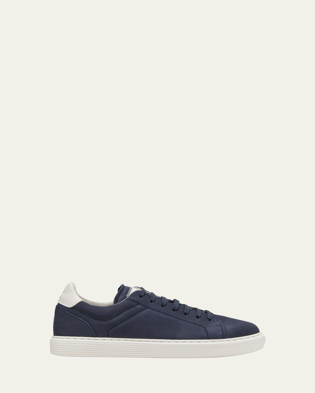 Brunello Cucinelli Men's Nubuck Calfskin Low-Top Sneakers | Thumbnail 6 Brunello Cucinelli Men's Nubuck Calfskin Low-Top Sneakers | Thumbnail 6