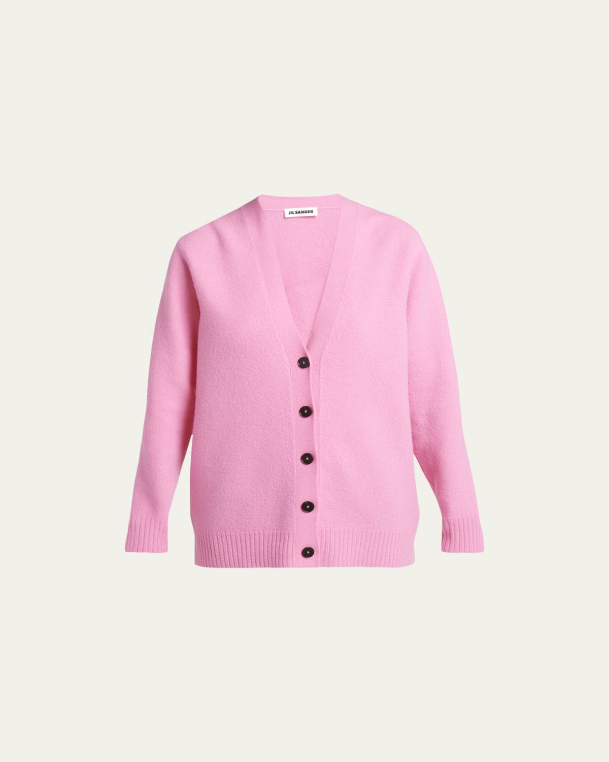 Jil Sander Button-Front Wool Cardigan