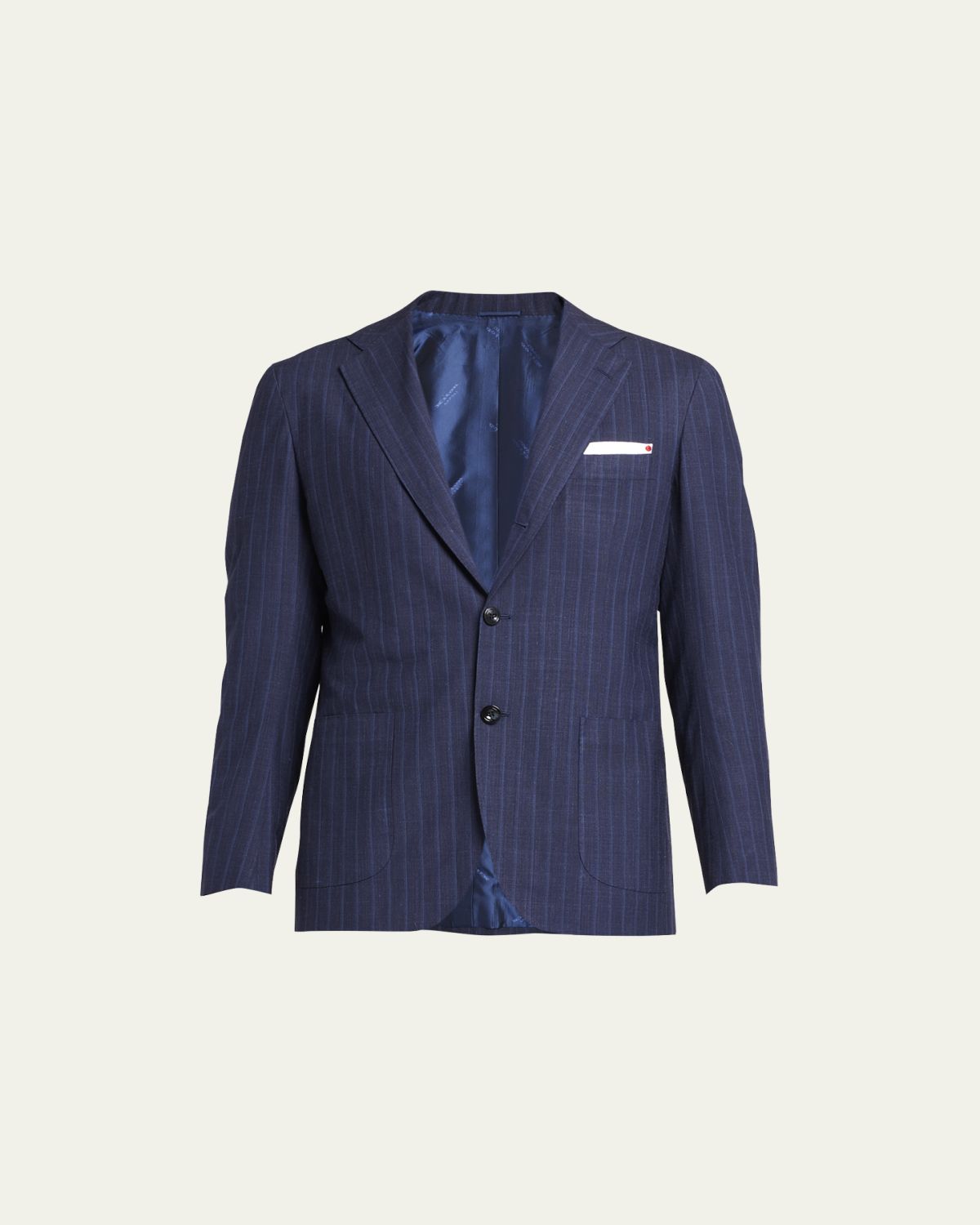 Kiton Men's Shadow Stripe Suit