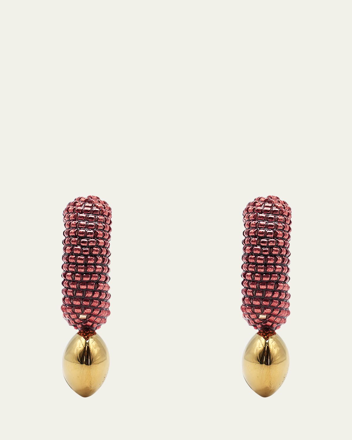Susana Vega Origen Hoop Earrings, Grapefruit