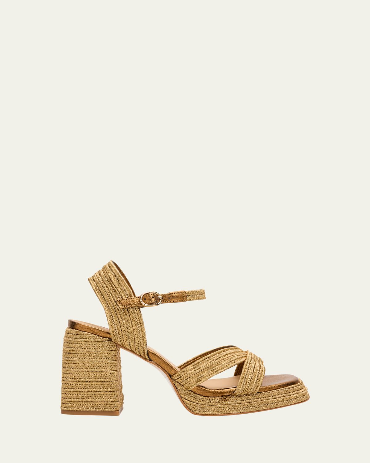 Castaner Valle Metallic Raffia Platform Sandals | Thumbnail 6 Castaner Valle Metallic Raffia Platform Sandals | Thumbnail 6