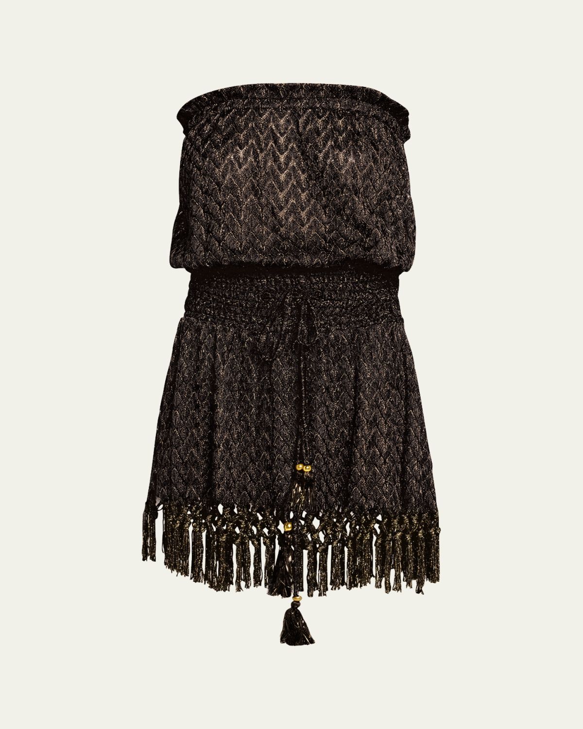 Ramy Brook Lauryn Strapless Crochet Mini Dress