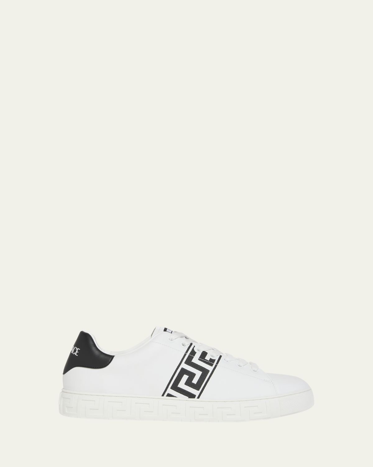 Versace Men's La Greca Leather Low-Top Sneakers | Thumbnail 10 Versace Men's La Greca Leather Low-Top Sneakers | Thumbnail 10