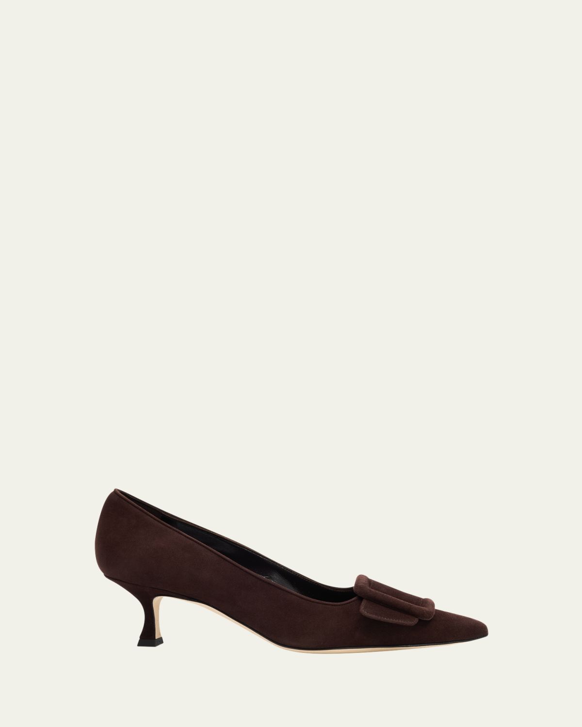 Manolo Blahnik Maysale Suede Buckle Pumps | Thumbnail 14