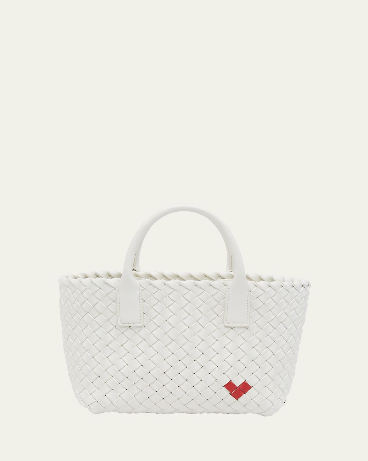 Bottega Veneta Cabat Mini Heart Leather Tote Bag