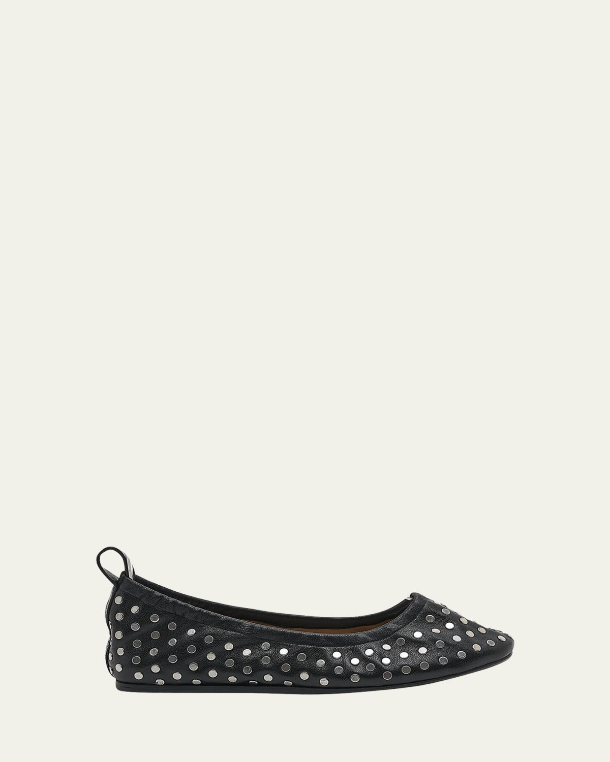 Isabel Marant Belna Studded Leather Ballerina Flats