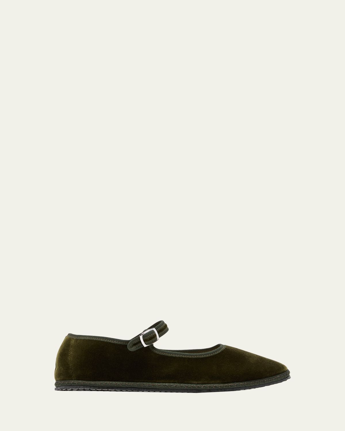 Vibi Venezia Velvet Mary Jane Ballerina Flats