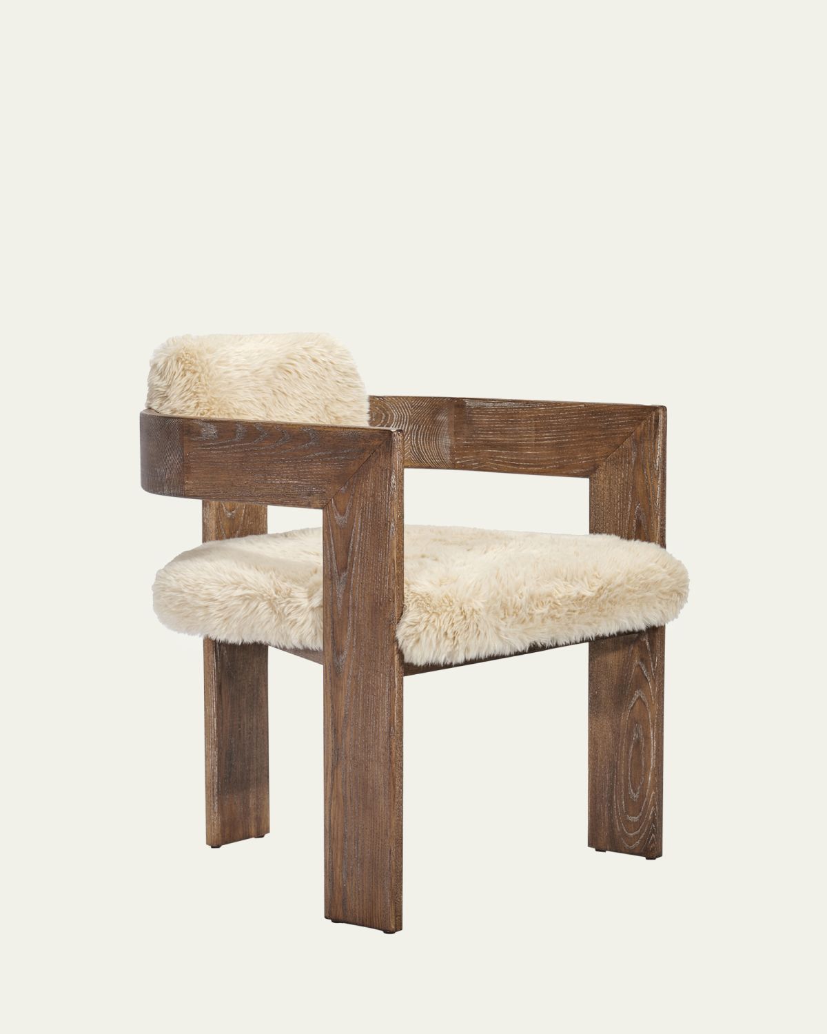Interlude Home Jonah Faux Fur Dining Chair