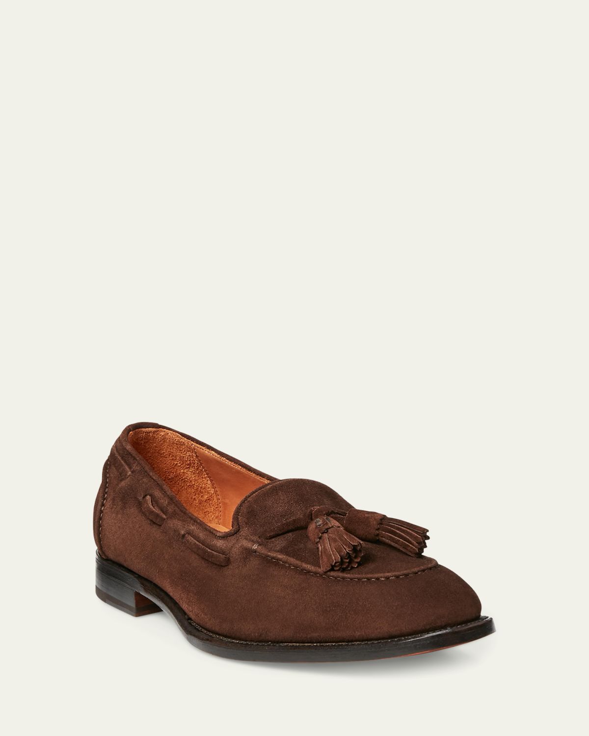 Ralph Lauren Purple Label Men's Luther Calf Suede Tassel Loafers | Thumbnail 2