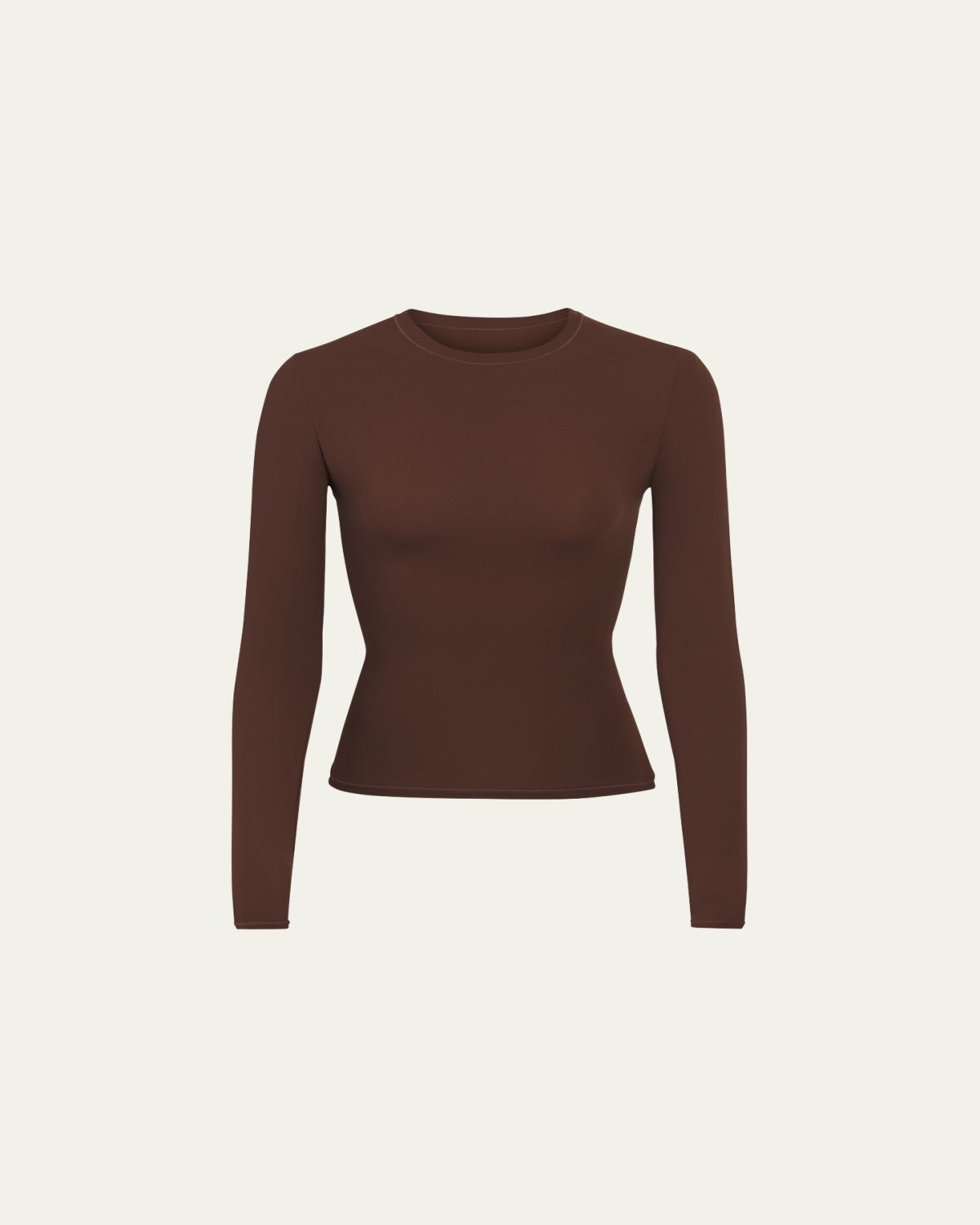 SKIMS Fits Everybody Crewneck Long-Sleeve T-Shirt | Thumbnail 6