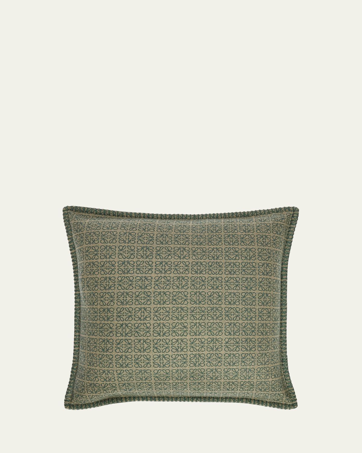 Loewe Anagram Wool Jacquard Cushion, 19.5" Square